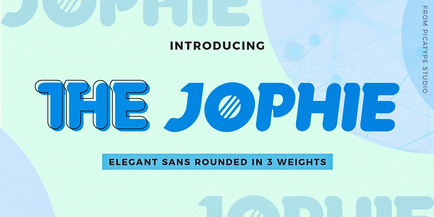 Ejemplo de fuente The Jophie Sans Regular